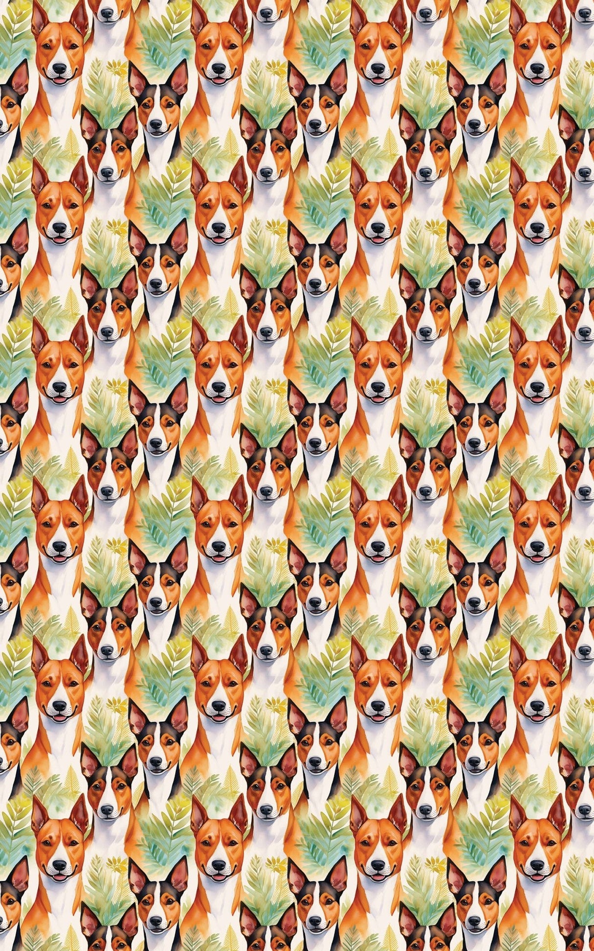 Basenji Stride - London Penny Gift Wrap