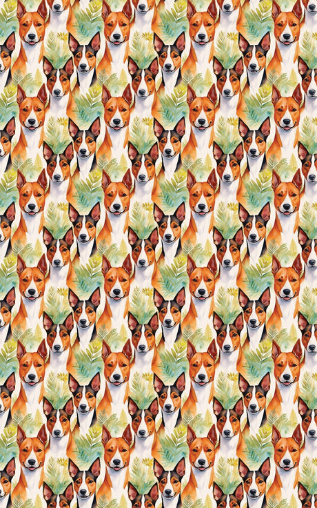 Basenji Stride - London Penny Gift Wrap