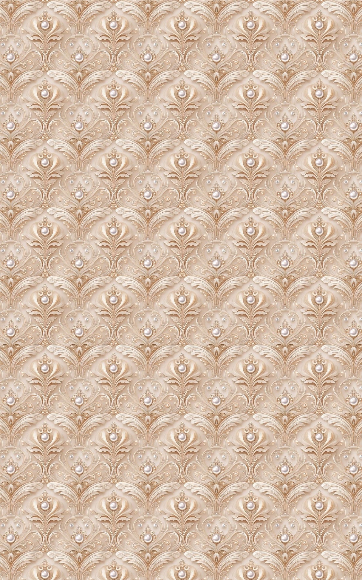 Bridal Pearl Damask - London Penny Gift Wrap