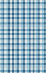 Gingham Gala Coastal Blue - London Penny Gift Wrap