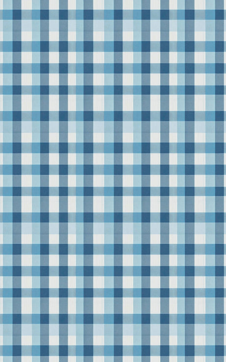 Gingham Gala Coastal Blue - London Penny Gift Wrap