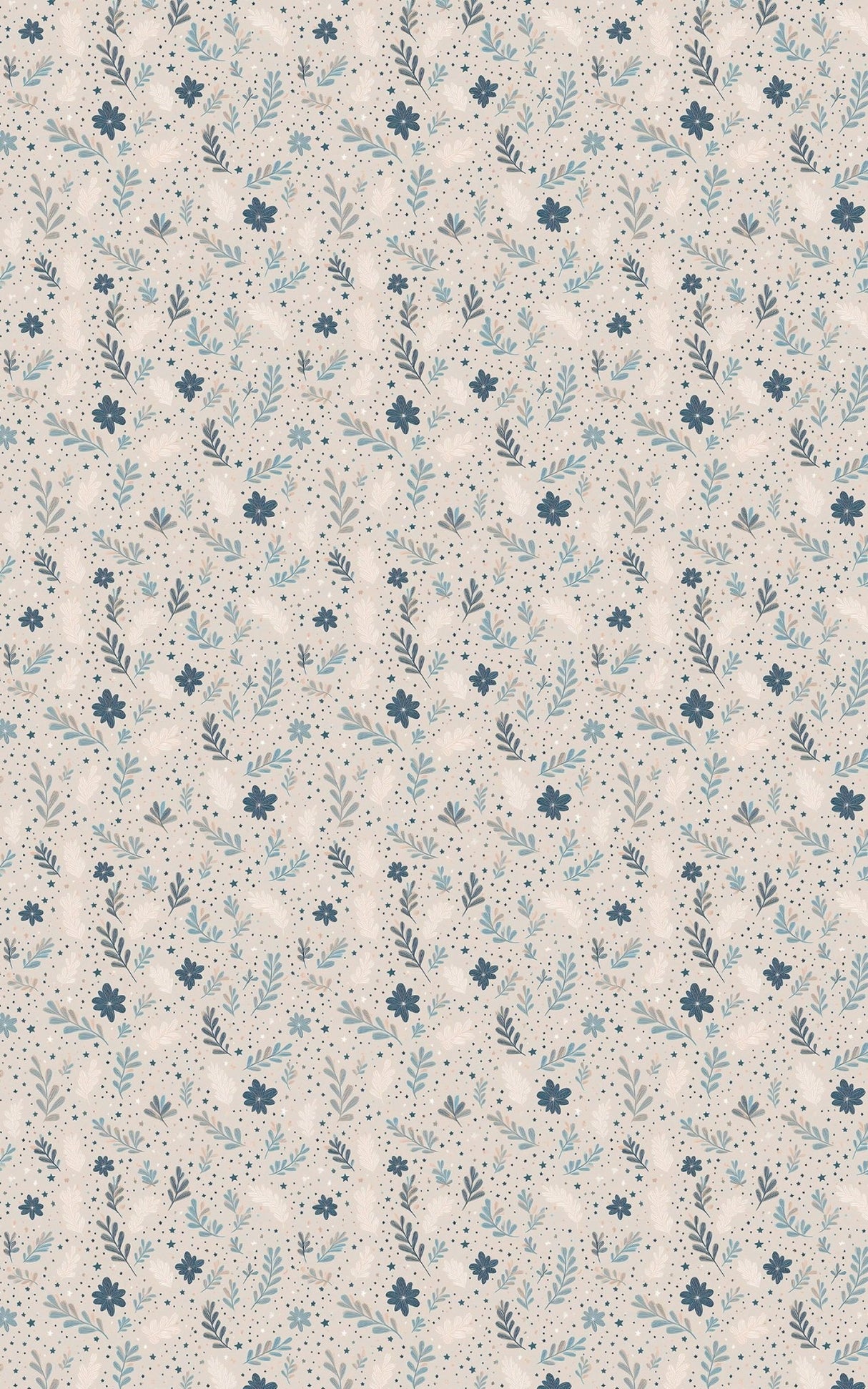 Sapphire Vines - London Penny Gift Wrap