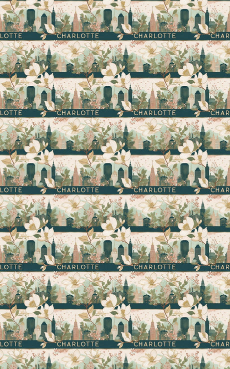 Charlotte – Modern Southern Elegance Wrapping Paper - London Penny Gift Wrap