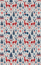 Nordic Reindeer - London Penny Gift Wrap