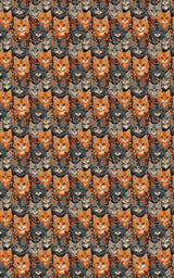 Tiny Tabby Cat Tumbles - London Penny Gift Wrap