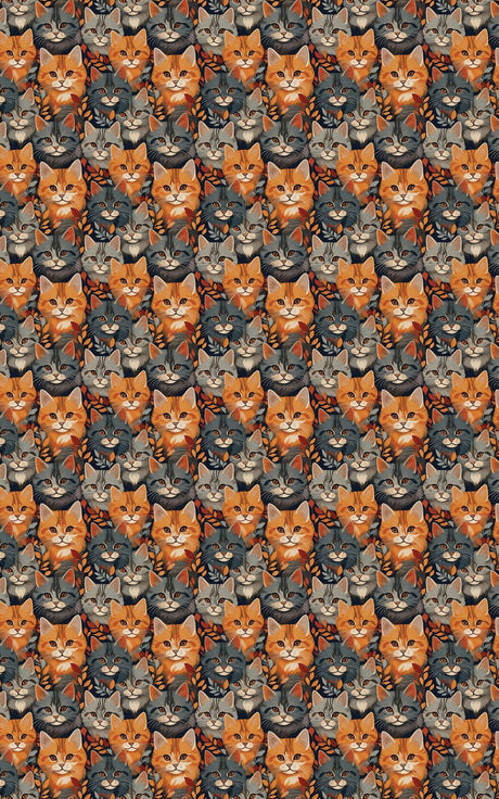 Tiny Tabby Cat Tumbles - London Penny Gift Wrap