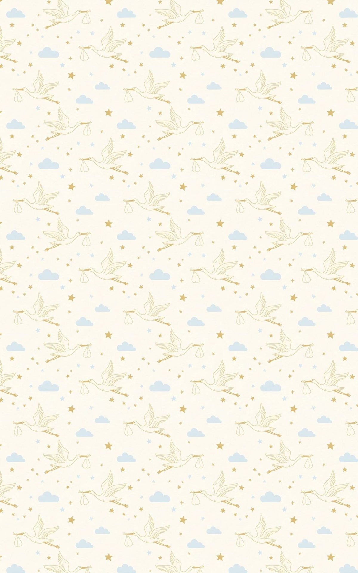 Golden Stork Skies - London Penny Gift Wrap