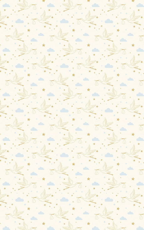 Golden Stork Skies - London Penny Gift Wrap