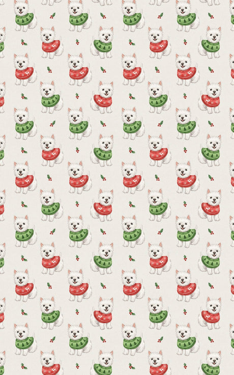 White Westie Holiday Sweaters - London Penny Gift Wrap