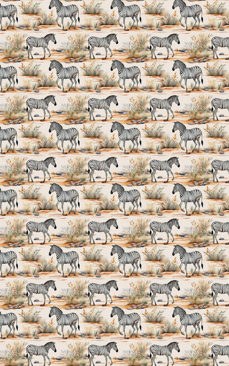 Serene Safari Stripes - London Penny Gift Wrap