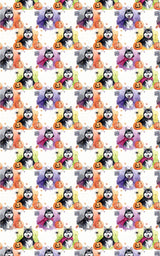 Husky Halloween Parade (Alaskan Husky) Wrapping Paper - London Penny Gift Wrap