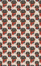 Holiday Boykin Spaniel - London Penny Gift Wrap