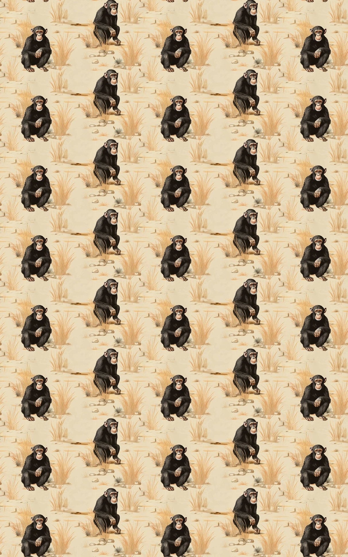 Safari Stroll: Chimpanzee - London Penny Gift Wrap