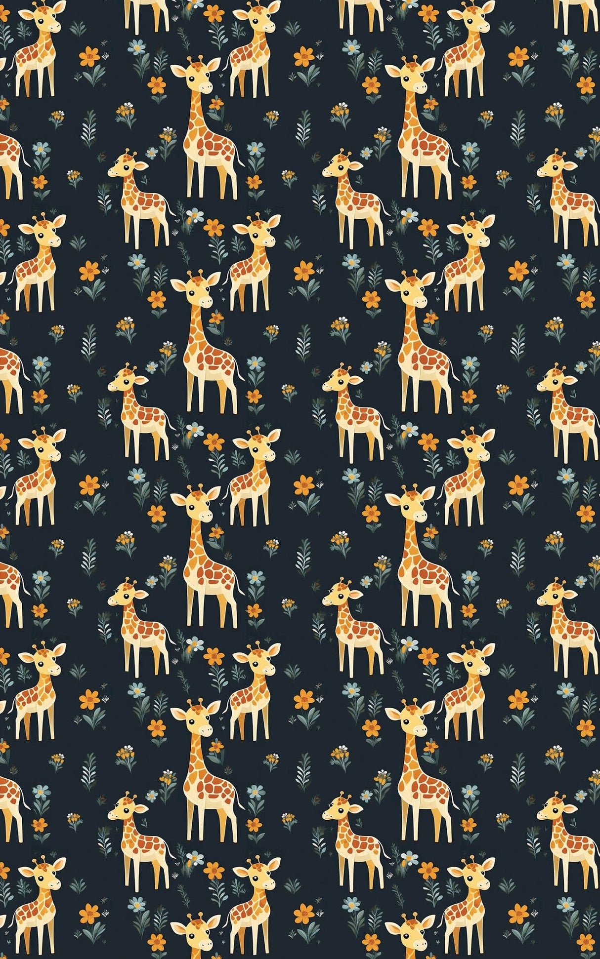 Charming Giraffes - London Penny Gift Wrap