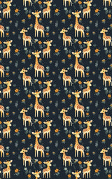 Charming Giraffes - London Penny Gift Wrap
