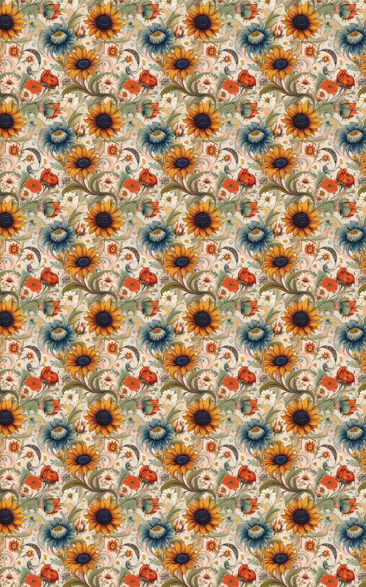 Rustic Prairie Blooms - London Penny Gift Wrap