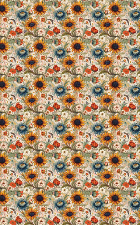 Rustic Prairie Blooms - London Penny Gift Wrap