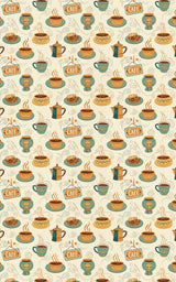 Coffee House Whimsy - London Penny Gift Wrap