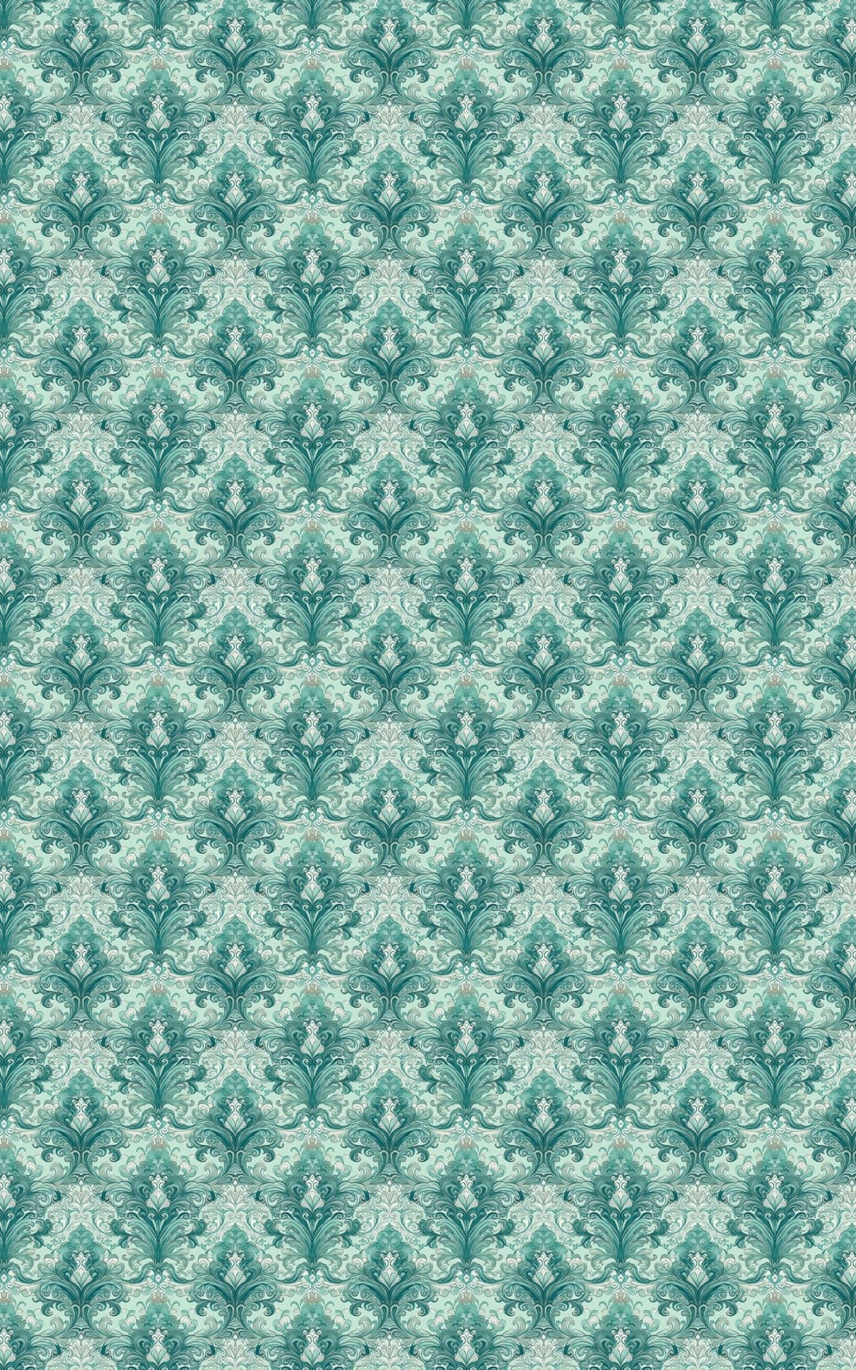 Pastel Baroque: Seafoam - London Penny Gift Wrap