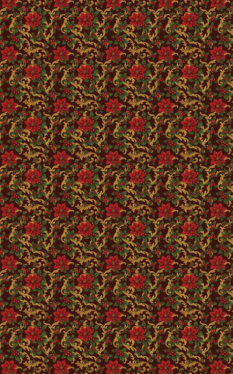 Poinsettia Royale - London Penny Gift Wrap
