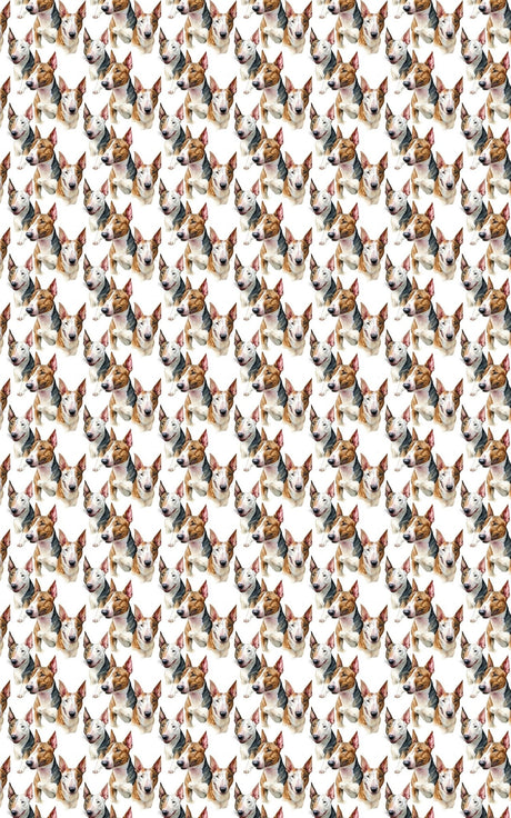 Bull Terrier Charm - London Penny Gift Wrap