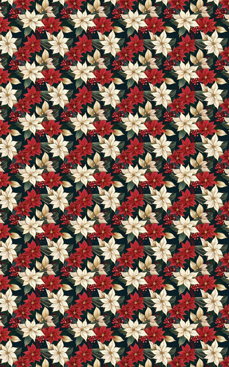Gilded Poinsettia - London Penny Gift Wrap