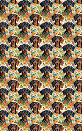 Dachshund Garden Party - London Penny Gift Wrap