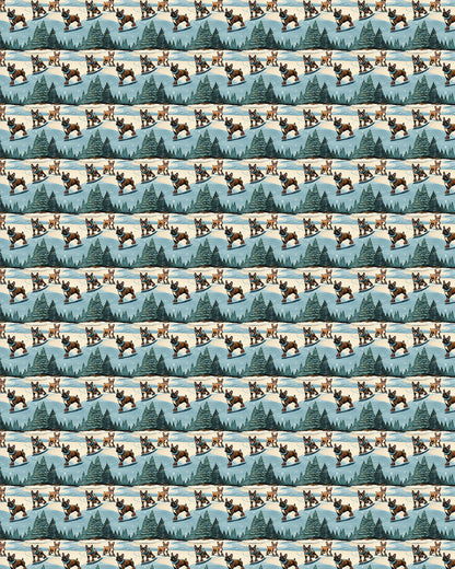 Frenchie Pirouettes Sherpa Blanket