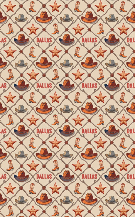Dallas — Modern Western Wrapping Paper - London Penny Gift Wrap