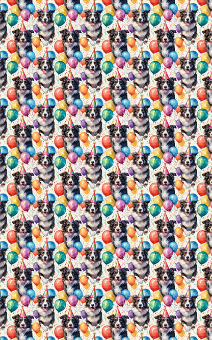 Border Collie Birthday Balloons