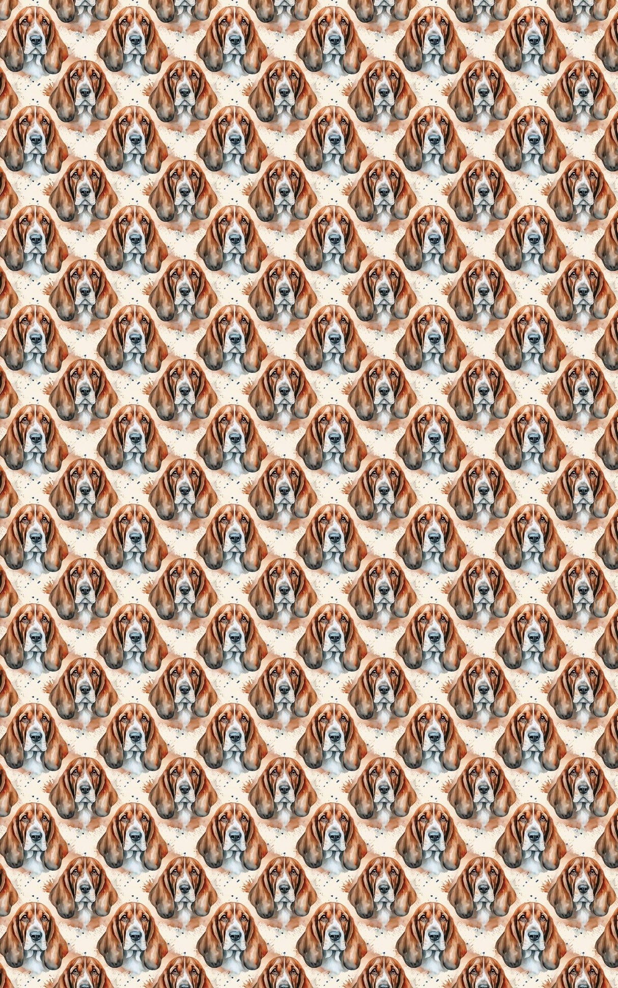 Basset Snuggles - London Penny Gift Wrap