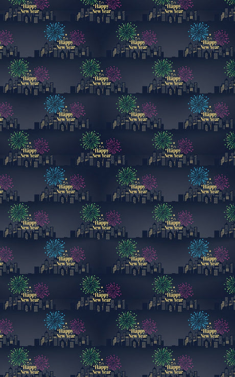 Midnight New Year Magic - London Penny Gift Wrap