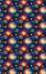 Vivid Starburst Sky - London Penny Gift Wrap