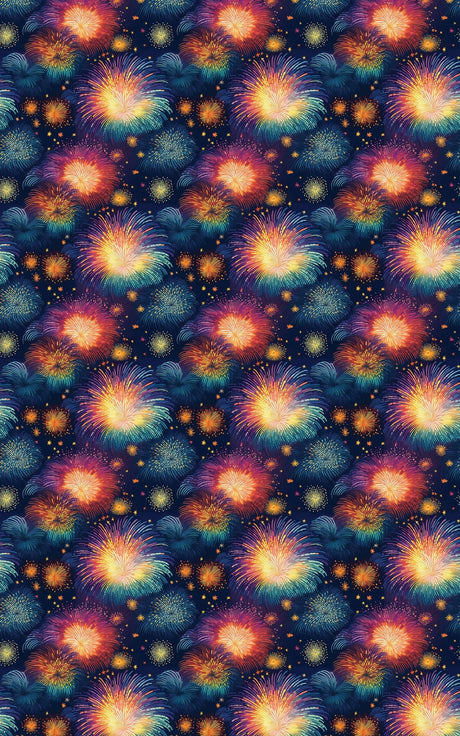 Vivid Starburst Sky - London Penny Gift Wrap
