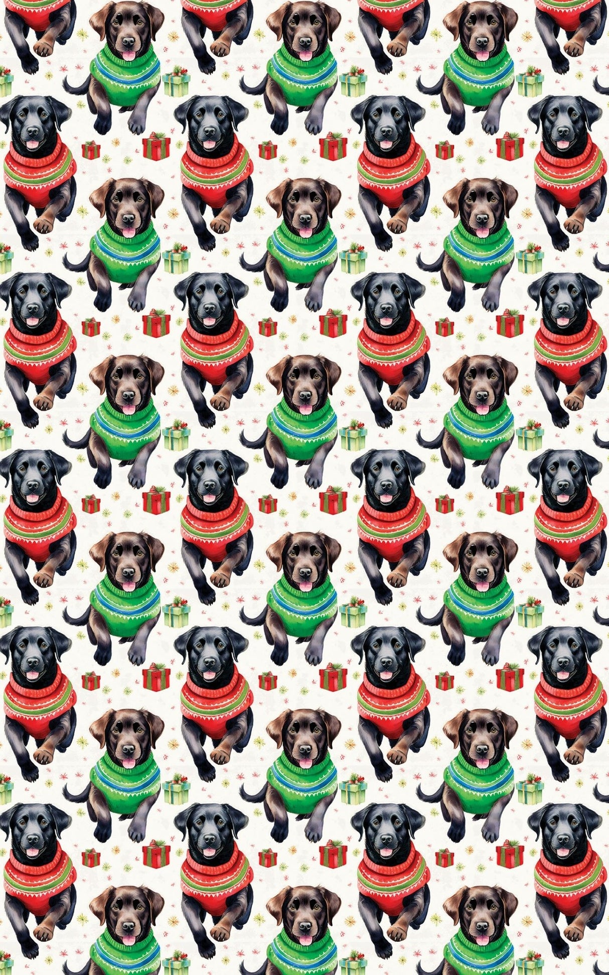 Labrador Holiday Sweaters - London Penny Gift Wrap