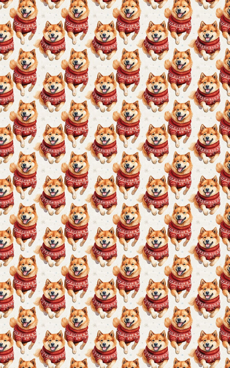 Sweater Run Shiba - London Penny Gift Wrap
