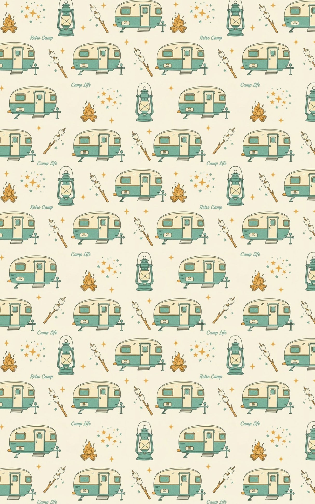 Camping Under Stars - London Penny Gift Wrap