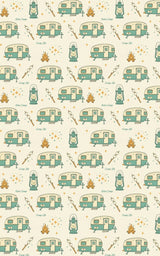Camping Under Stars - London Penny Gift Wrap