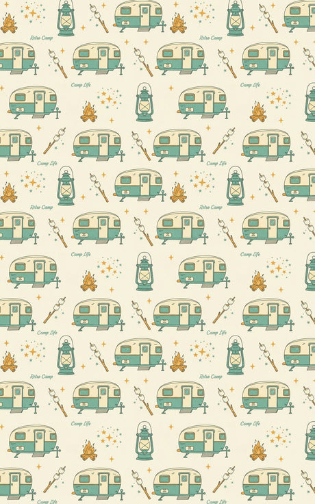 Camping Under Stars - London Penny Gift Wrap