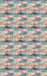 Safari Stroll: Flamingo - London Penny Gift Wrap