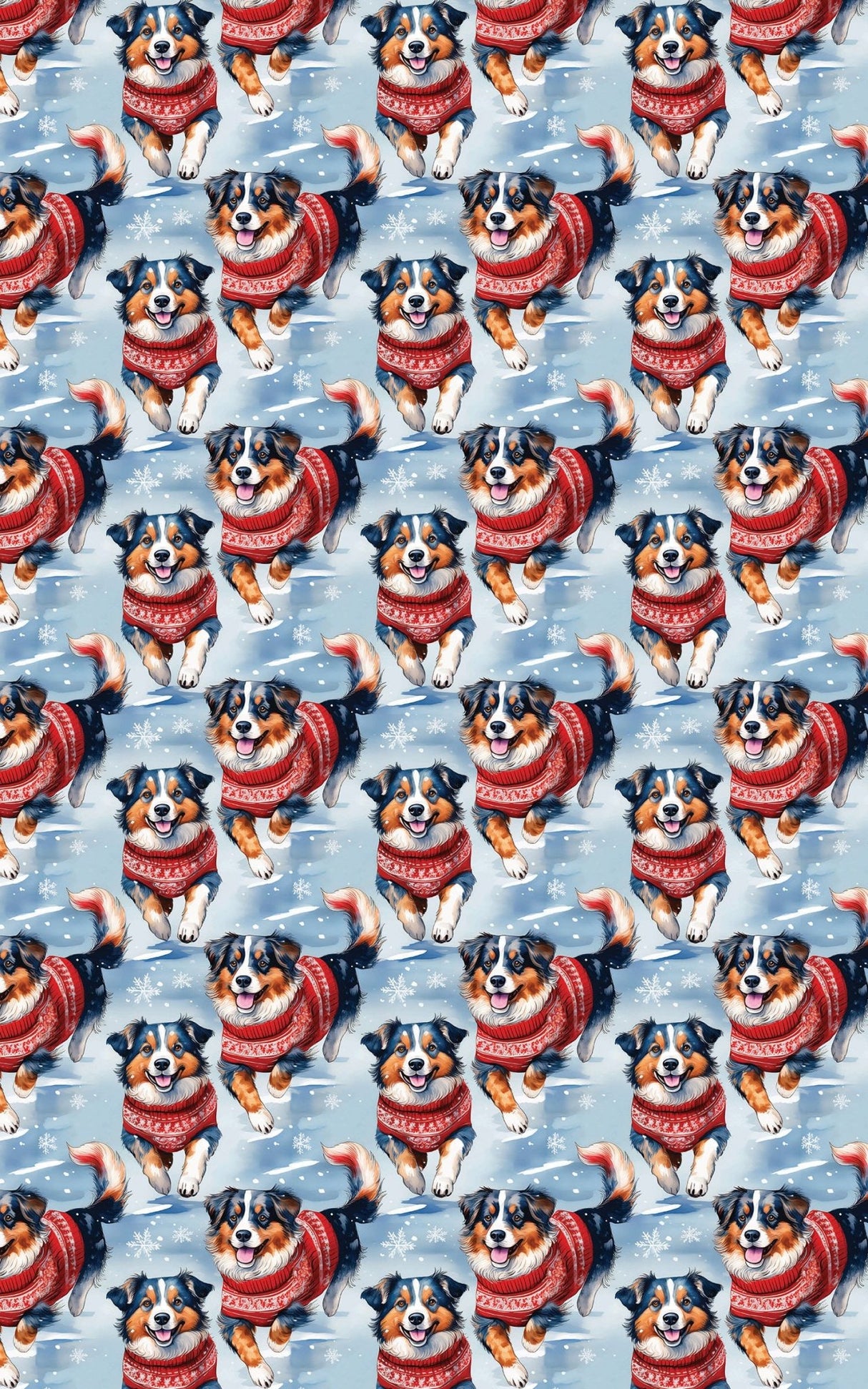 Australian Shepherd Holiday Sweaters - London Penny Gift Wrap