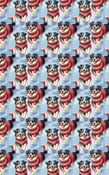 Australian Shepherd Holiday Sweaters - London Penny Gift Wrap