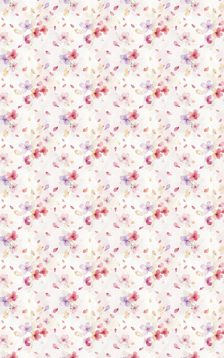 Floating Florals & Petals - London Penny Gift Wrap
