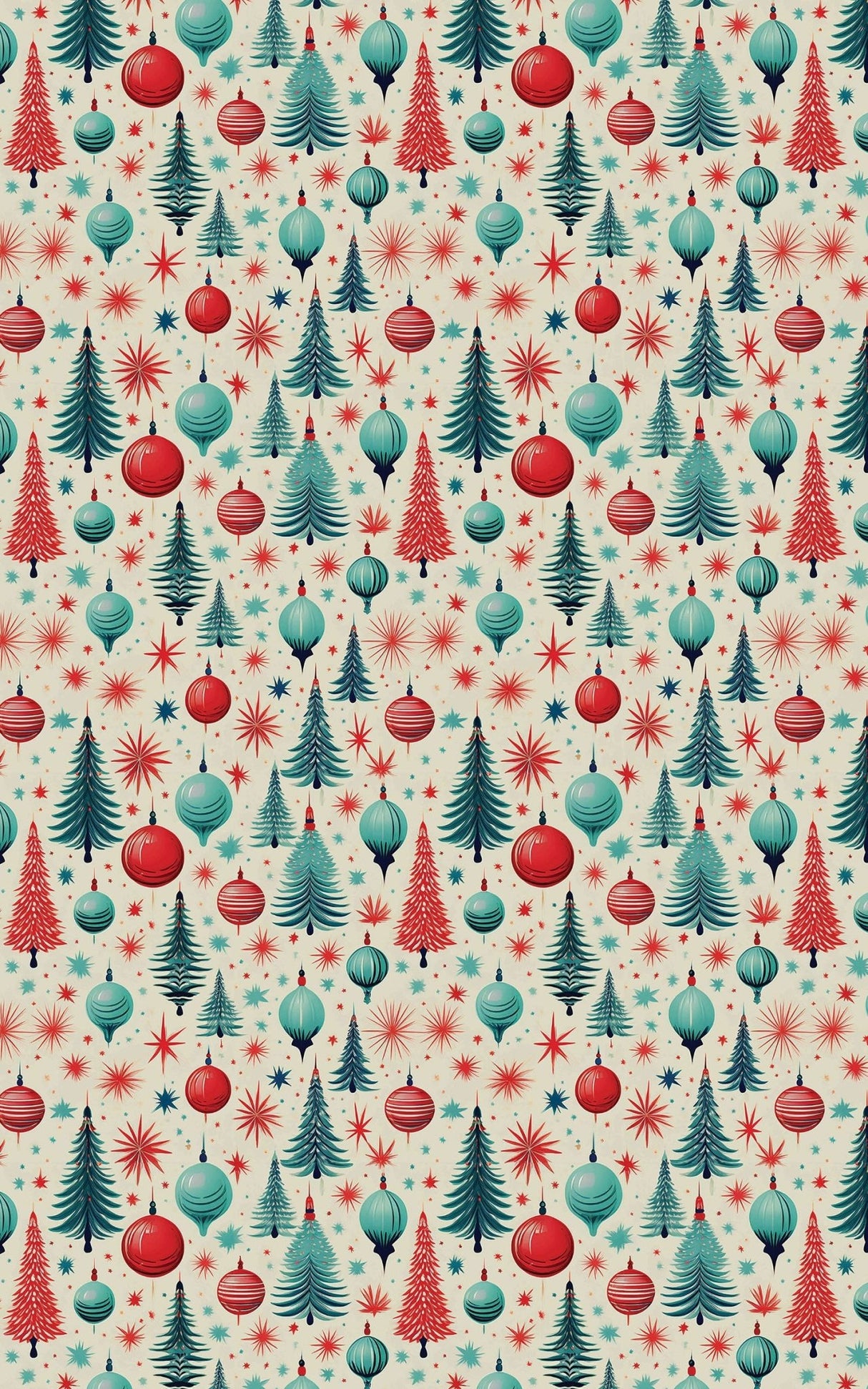 Midmod Merriment - London Penny Gift Wrap