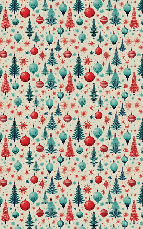 Midmod Merriment - London Penny Gift Wrap