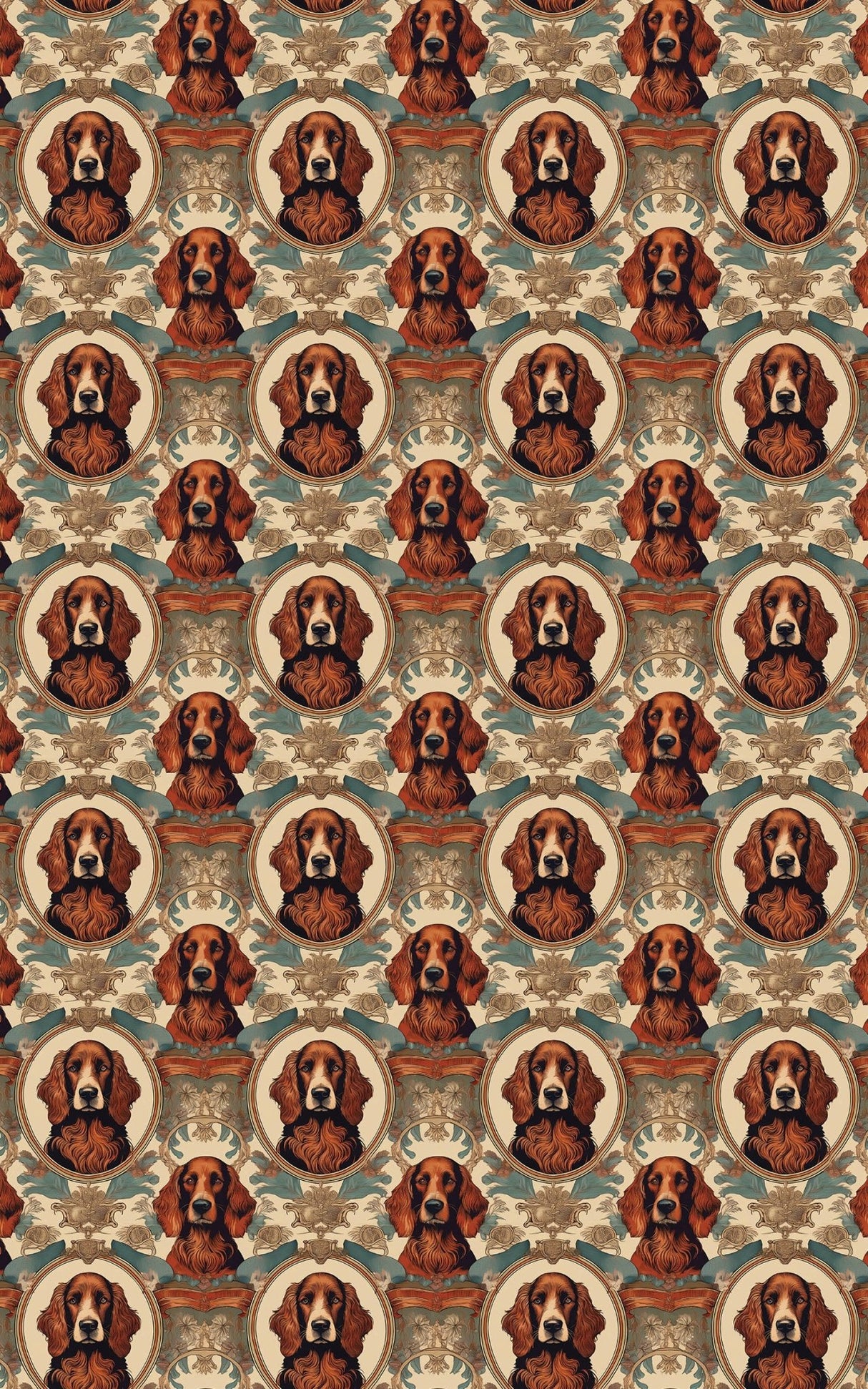 Irish Setter Classic Toile - London Penny Gift Wrap