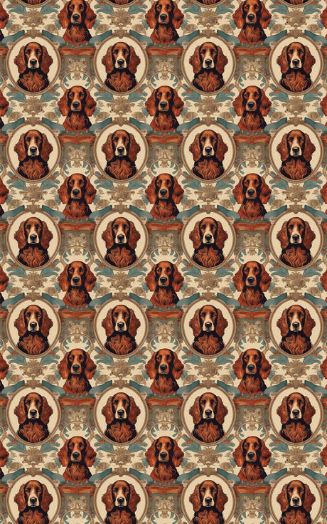 Irish Setter Classic Toile - London Penny Gift Wrap