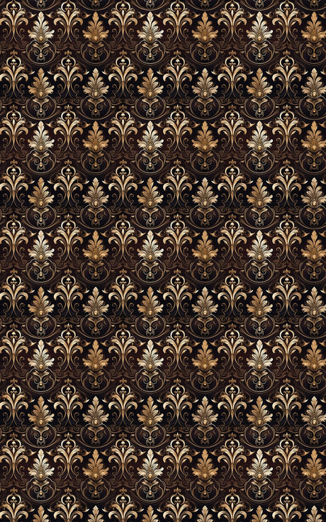 Regal Midnight Filigree - London Penny Gift Wrap