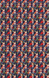 Corgi Under the Pines - London Penny Gift Wrap