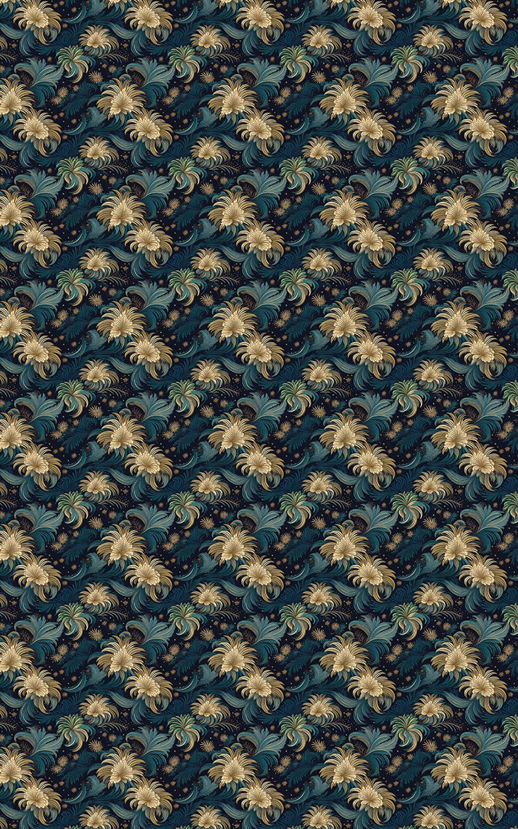 Midnight Botanica - London Penny Gift Wrap
